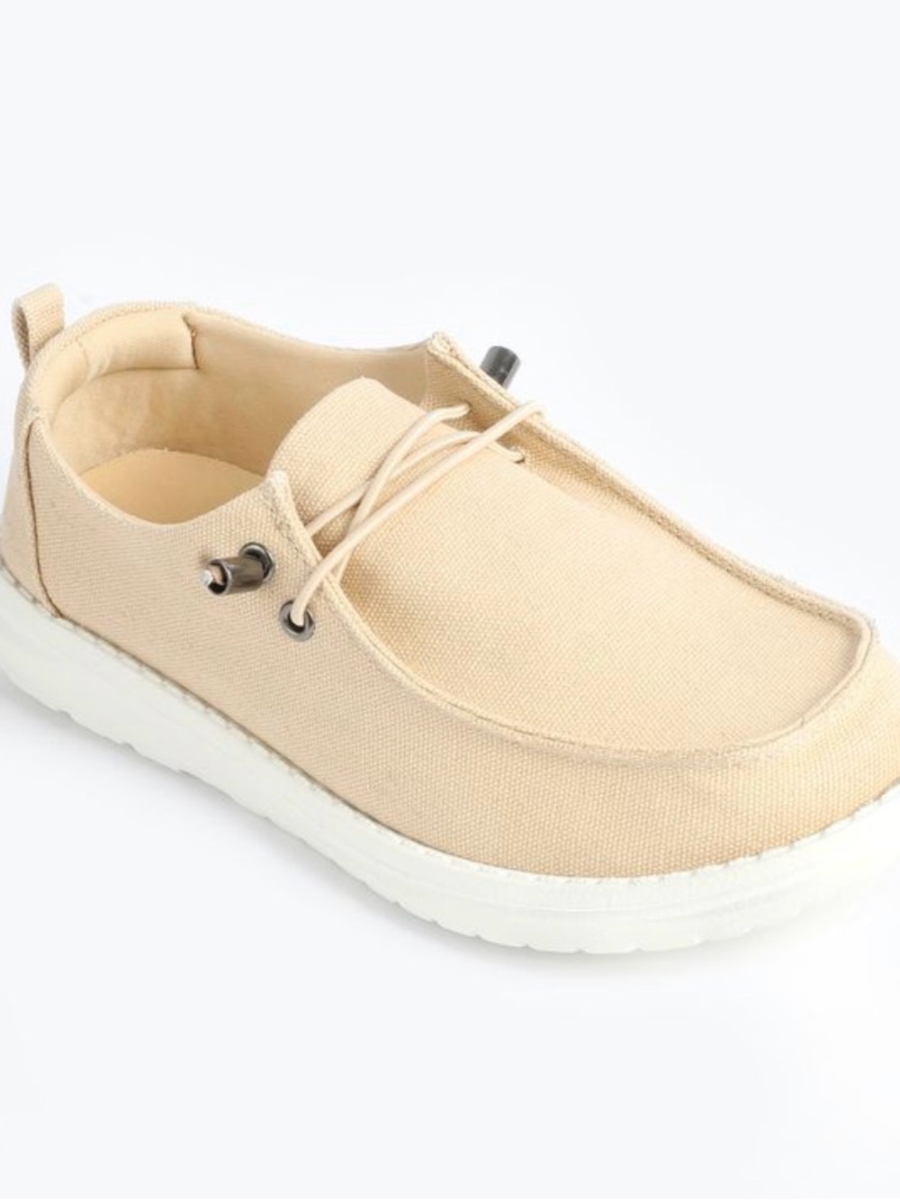 Khaki slip on shoes, New in Bag